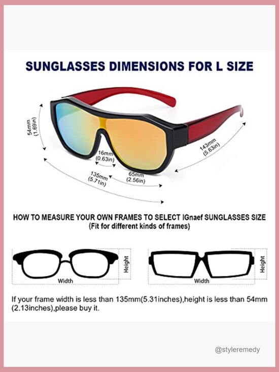 Unisex Fit Over Polarized Sunglasses with UV Protection for Fishing